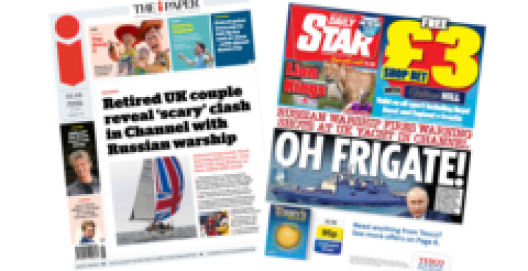 ”Scary’ clash in Channel’ and ‘Oh frigate!’